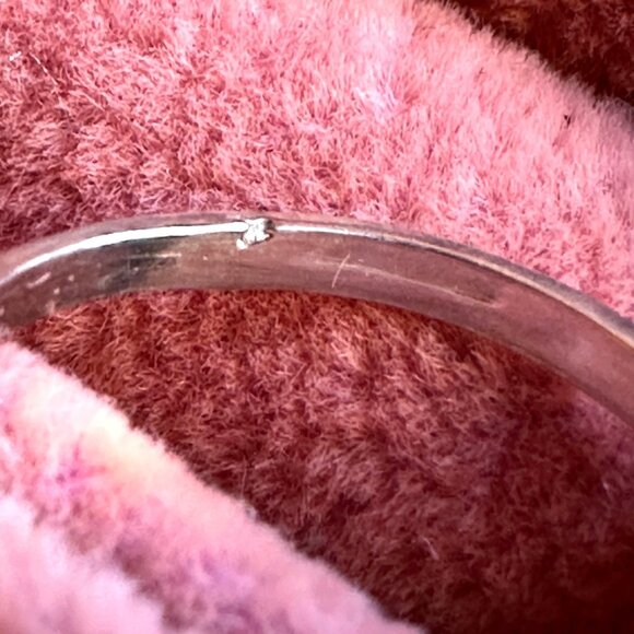 Sterling Silver Double Hearts Ring Size 6 Petite Simple Design 925 Stamped - Picture 8 of 11